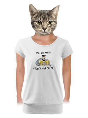 dámske tričko s lemom