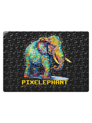 Pixelephant puzzle White