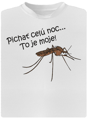 Komár s výdržou pánske športové tričko White