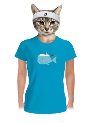 Rybárčenie dámske športové tričko Blue Atol