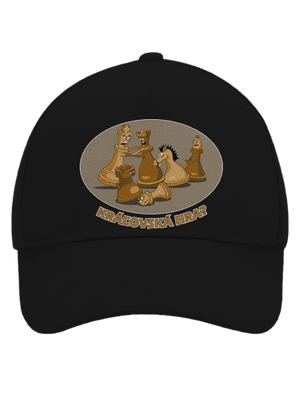 Kráľovská hra šiltovka baseballka Black