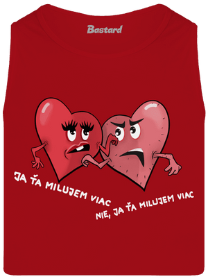 Srdiečka pánske tielko Red
