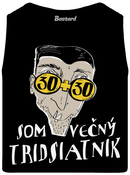 Večný tridsiatnik pánske tielko Black