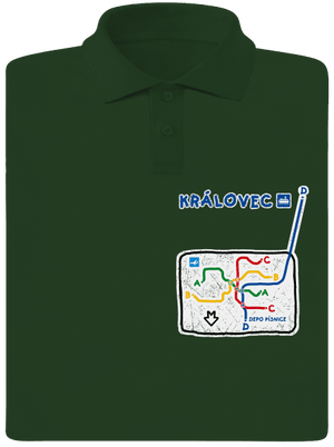 Metro Královec pánska polokošeľa Bottle Green Mal