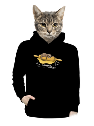 Milujem váľanie dámska mikina klokanka Black