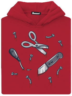 Halloween náradie detská mikina klokanka Fire Red