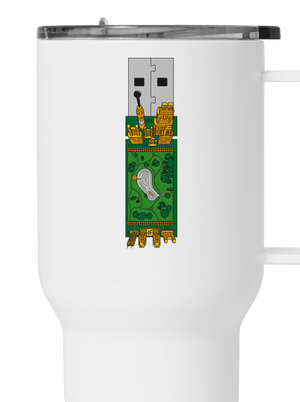 USB city termohrnček White