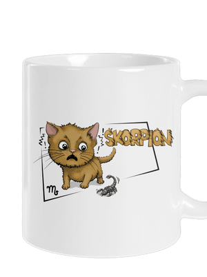 Mačací horoskop: Škorpion klasický hrnček White