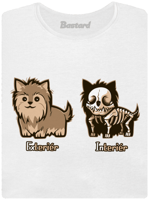 Teriér dámske tričko prémium White