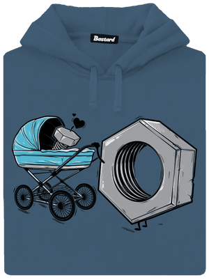 Správna matka dámska mikina klokanka Denim