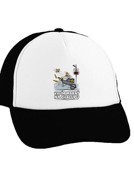 Valím na chalupu šiltovka truckerka Black cap