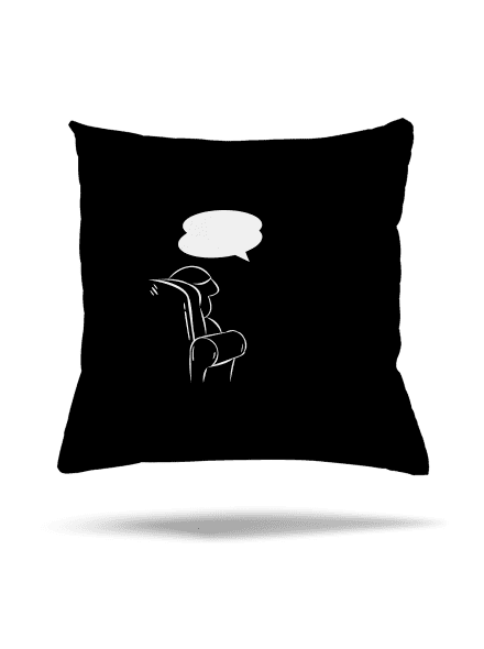 Alergény u psychológa vankúš Black