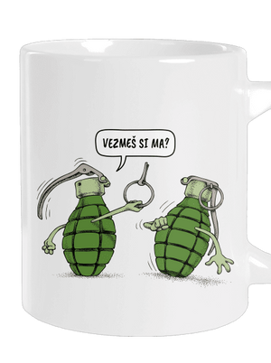 Granáty veľký hrnček White