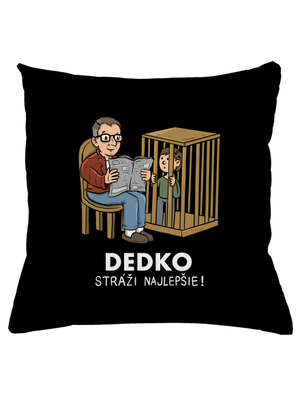 Dedko stráži najlepšie vankúš Black