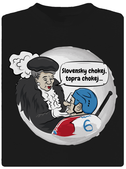Slovenský hokej detské športové tričko Black
