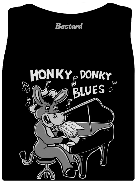 Honky donky blues dámske tielko klasické Black