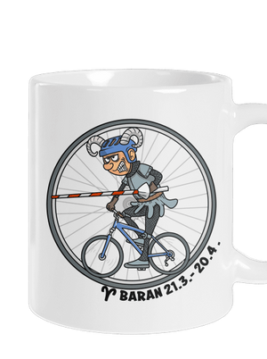 Cyklistický horoskop: Baran klasický hrnček White