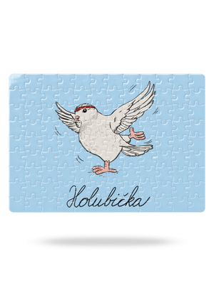 Holubička puzzle White