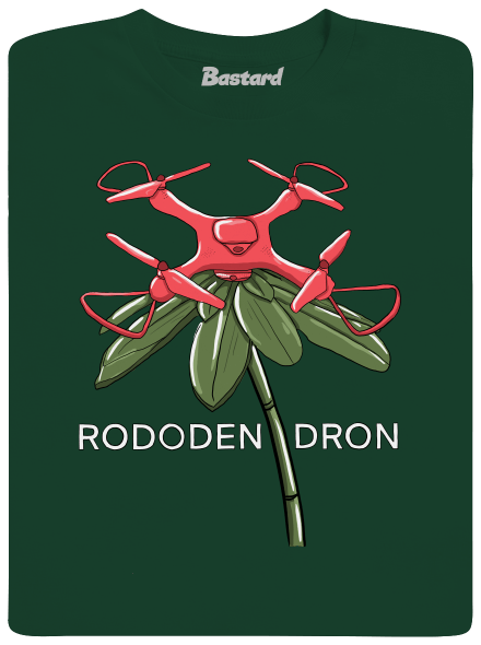 Rododendron pánske tričko Bottle Green