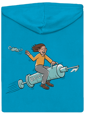 Oslobodenie dámska mikina na zips Blue Atol