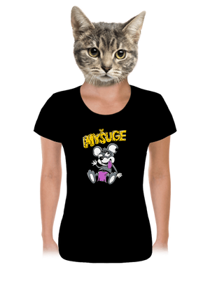 Myšuge dámske tričko Black