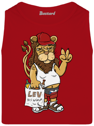 Lvíček pánske tielko Red