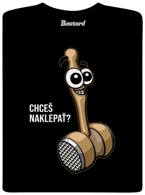 Chceš naklepať? pánske dlhý rukáv Black