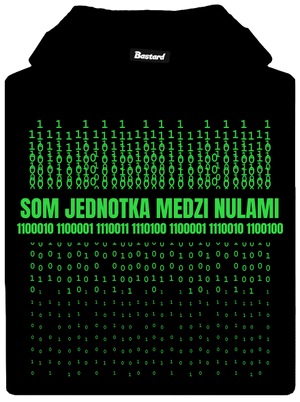 Jednotka medzi nulami dámska mikina klokanka Black