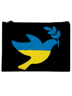 Ukrajina - Holubica obrys taštička Black