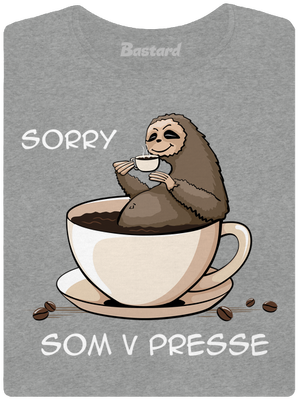 V presse dámske tričko Dark Gray Melange