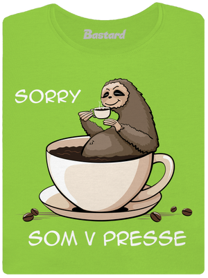 V presse dámske tričko Apple Green