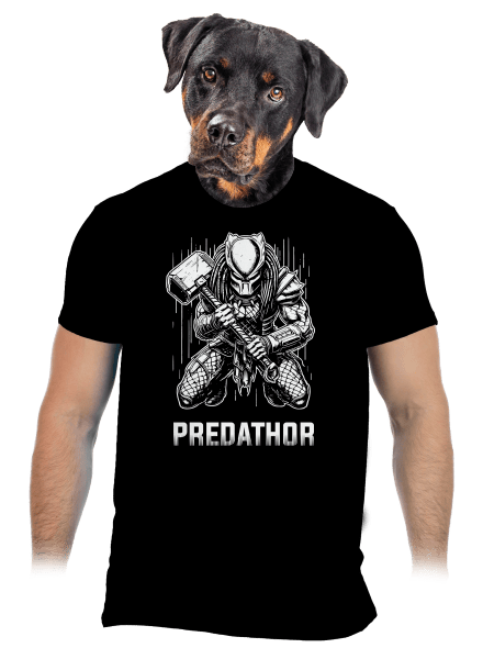 PredaThor a kladivko pánske tričko Black