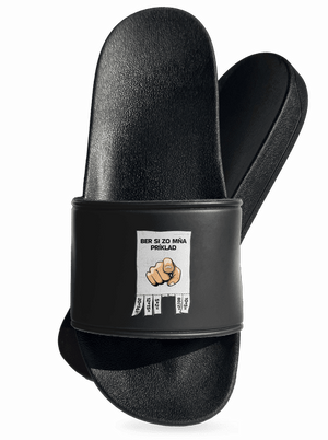 Ber si zo mňa príklad šľapky Black