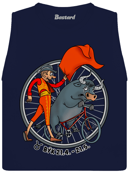 Cyklistický horoskop: Býk dámske tielko voľné Navy