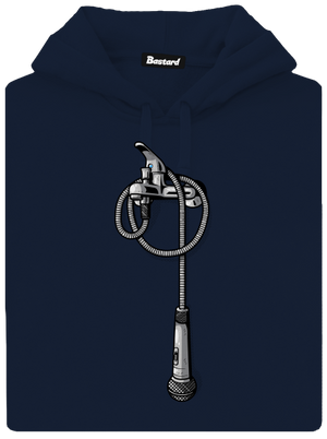 V sprche pánska mikina klokanka Navy