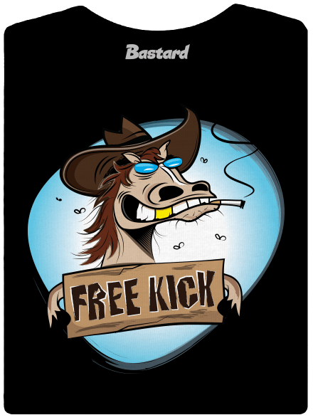 Free kick dámske tričko prémium Black