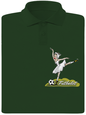 Futbalet pánska polokošeľa Bottle Green Mal