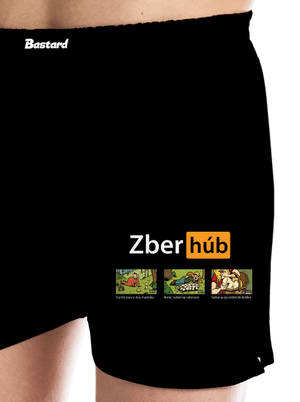 Zber húb pánske trenky Black