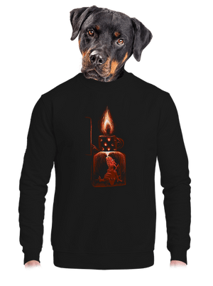 unisex mikina bez kapucne