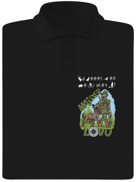 Majster lovu pánska polokošeľa Black