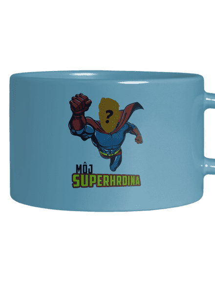Môj superhrdina hrnček makronka Blue Macaron