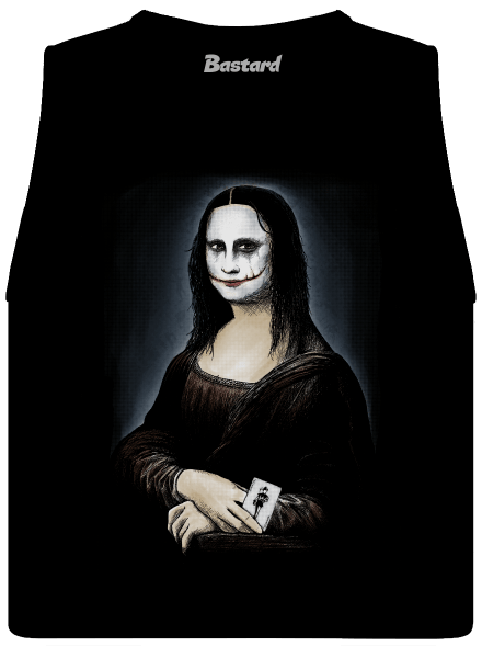 Mona Joker Lisa dámske tielko voľné Black