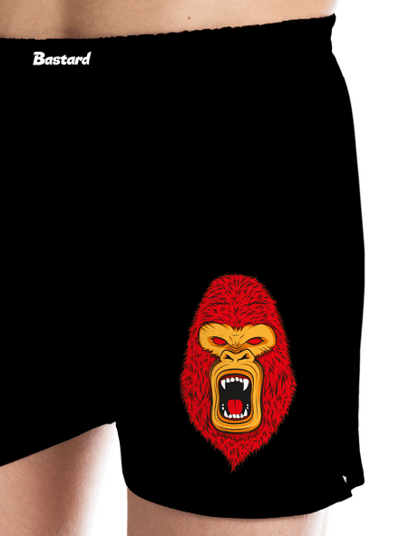 Gorilla face pánske trenky Black