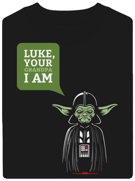 Mr. Yoda: Your grandpa I am unisex mikina bez kapucne Black