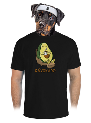 Kávokádo pánske športové tričko Black
