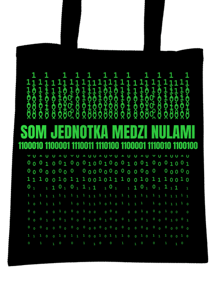 Jednotka medzi nulami taška Black