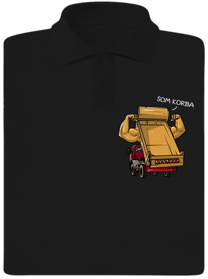 Korba pánska polokošeľa Black