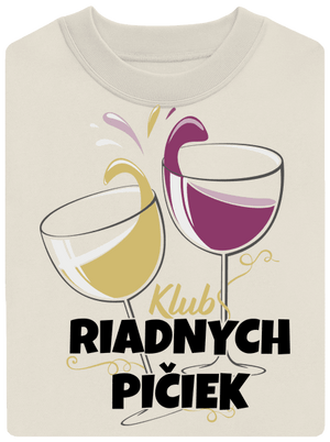 Klub riadnych pičiek unisex mikina bez kapucne Off White