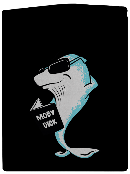 Moby Dick dámska mikina na zips Black