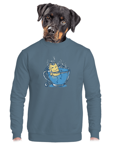 Relax unisex mikina bez kapucne Nordic Blue